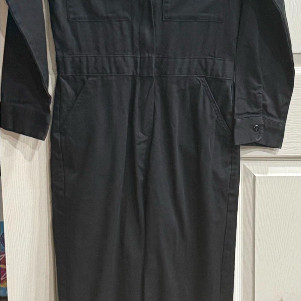 Black Long-Sleeve Jumpsuit
